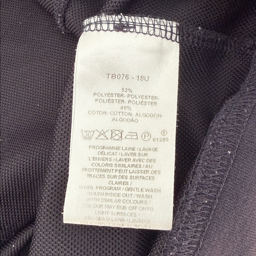 Caroll Paris cotton top Navy Blue Womens Size S - Picture 11 of 13